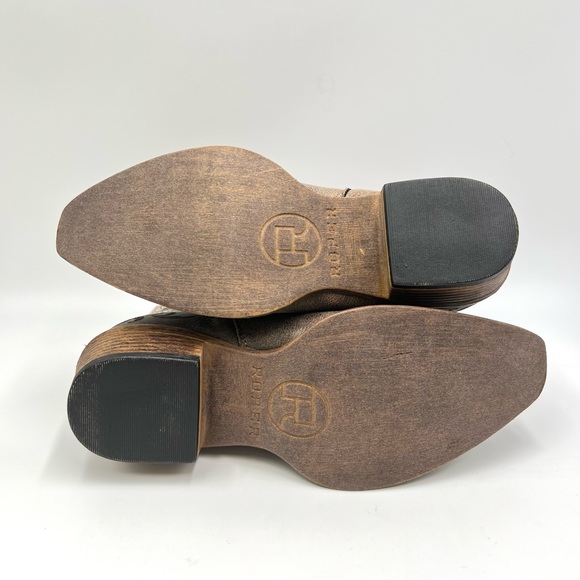 NEW Roper Womens Size 7 Short Stuff Brown Western Cowboy Cowgirl Boots Shoes - Picture 8 of 10